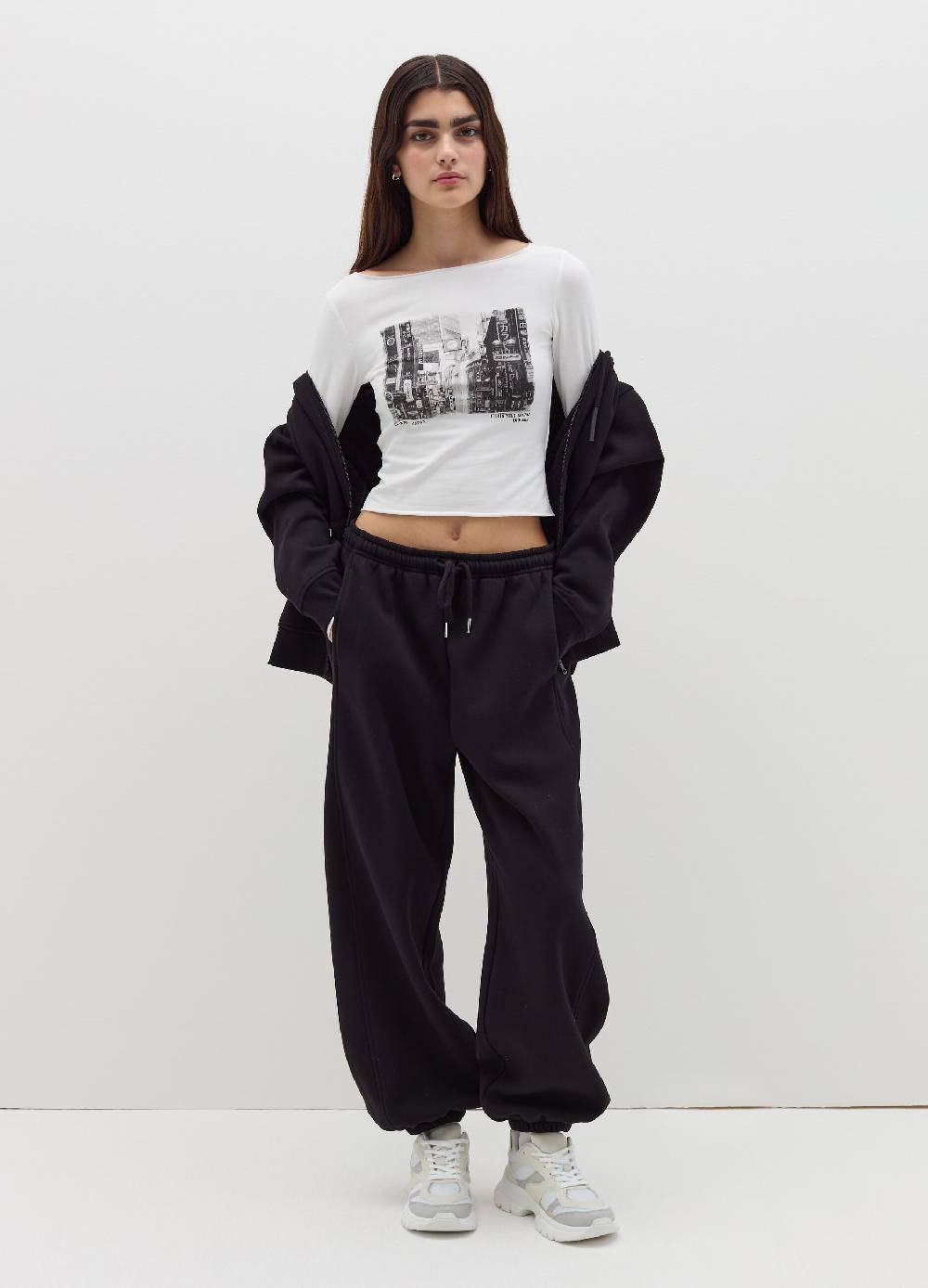 B. ANGEL T-shirt a maniche lunghe con stampa 50% di sconto per tempo limitato