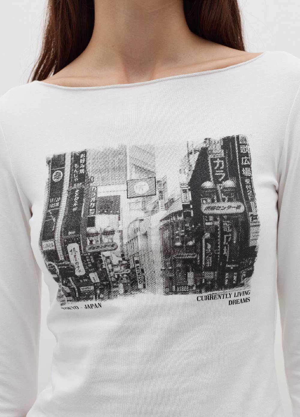 B. ANGEL T-shirt a maniche lunghe con stampa 50% di sconto per tempo limitato