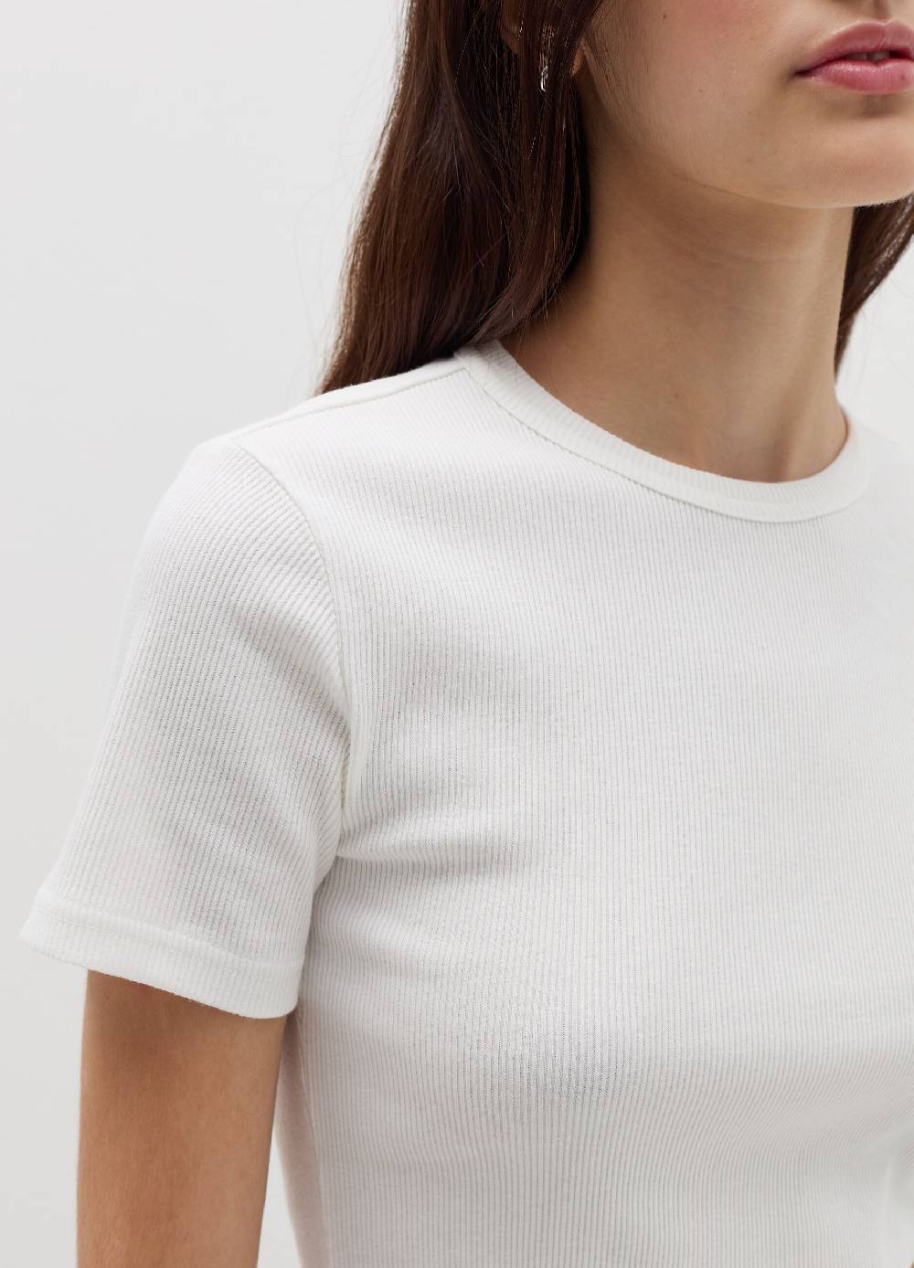 B. ANGEL T-shirt in cotone stretch a costine Nuovo