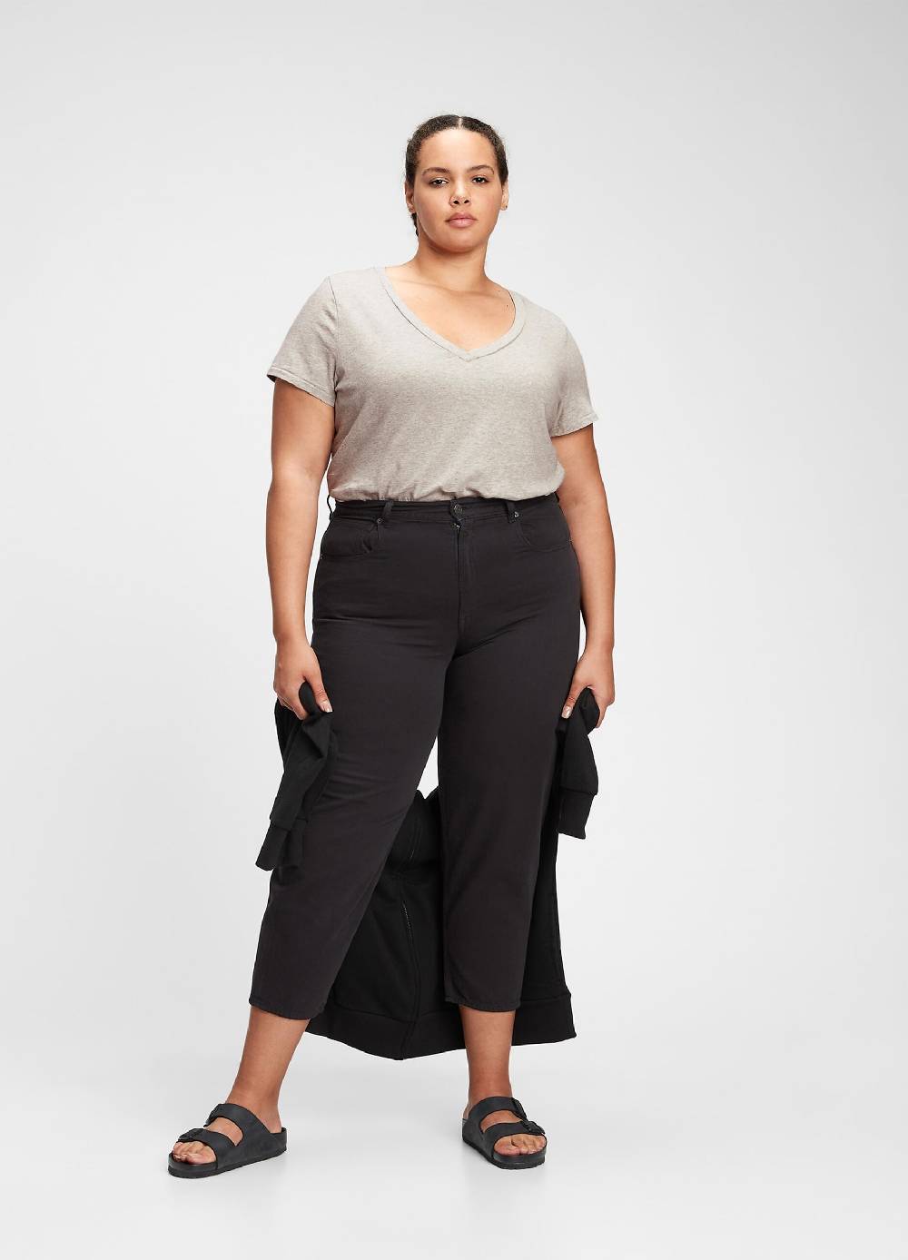 GAP T-shirt melange con scollo a V Qualità