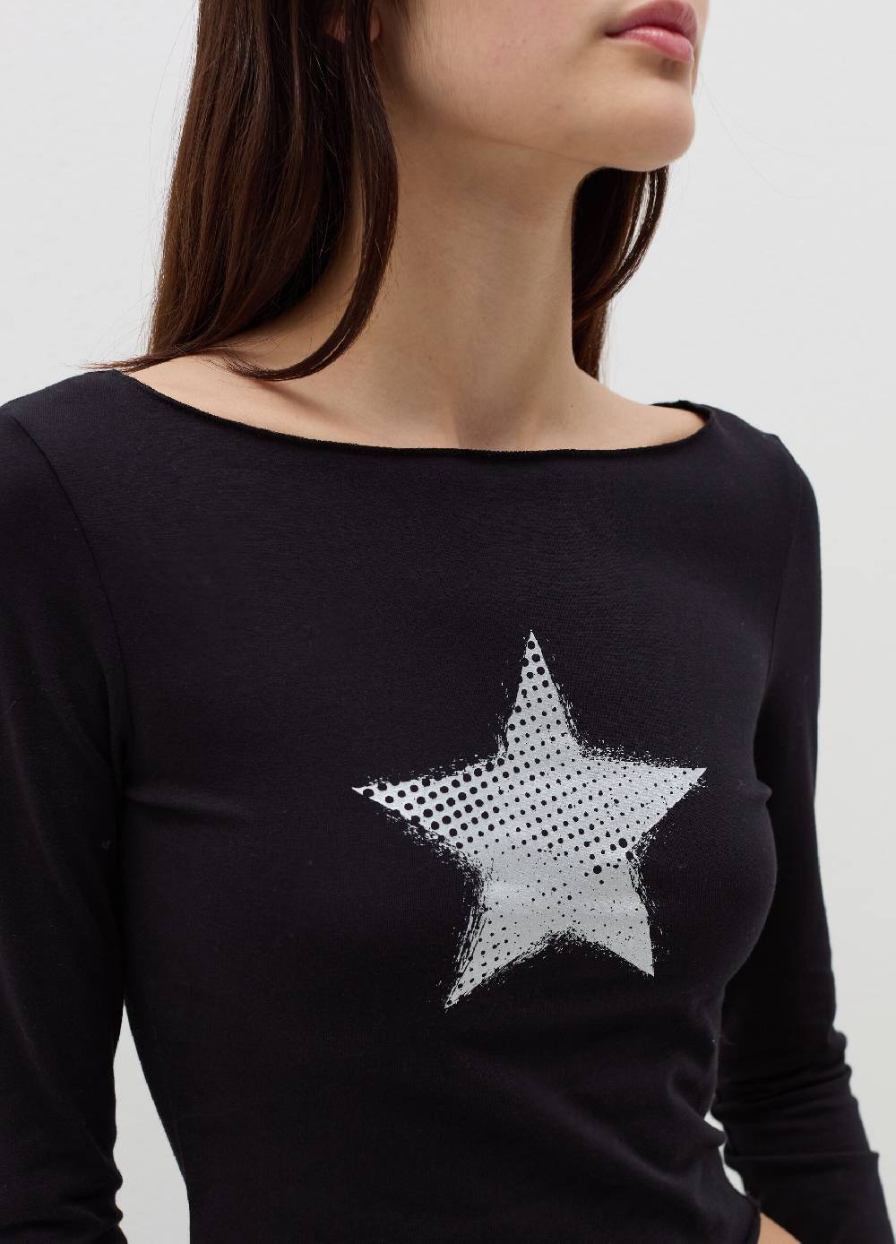 B. ANGEL T-shirt a maniche lunghe con stampa Pezzi Unici
