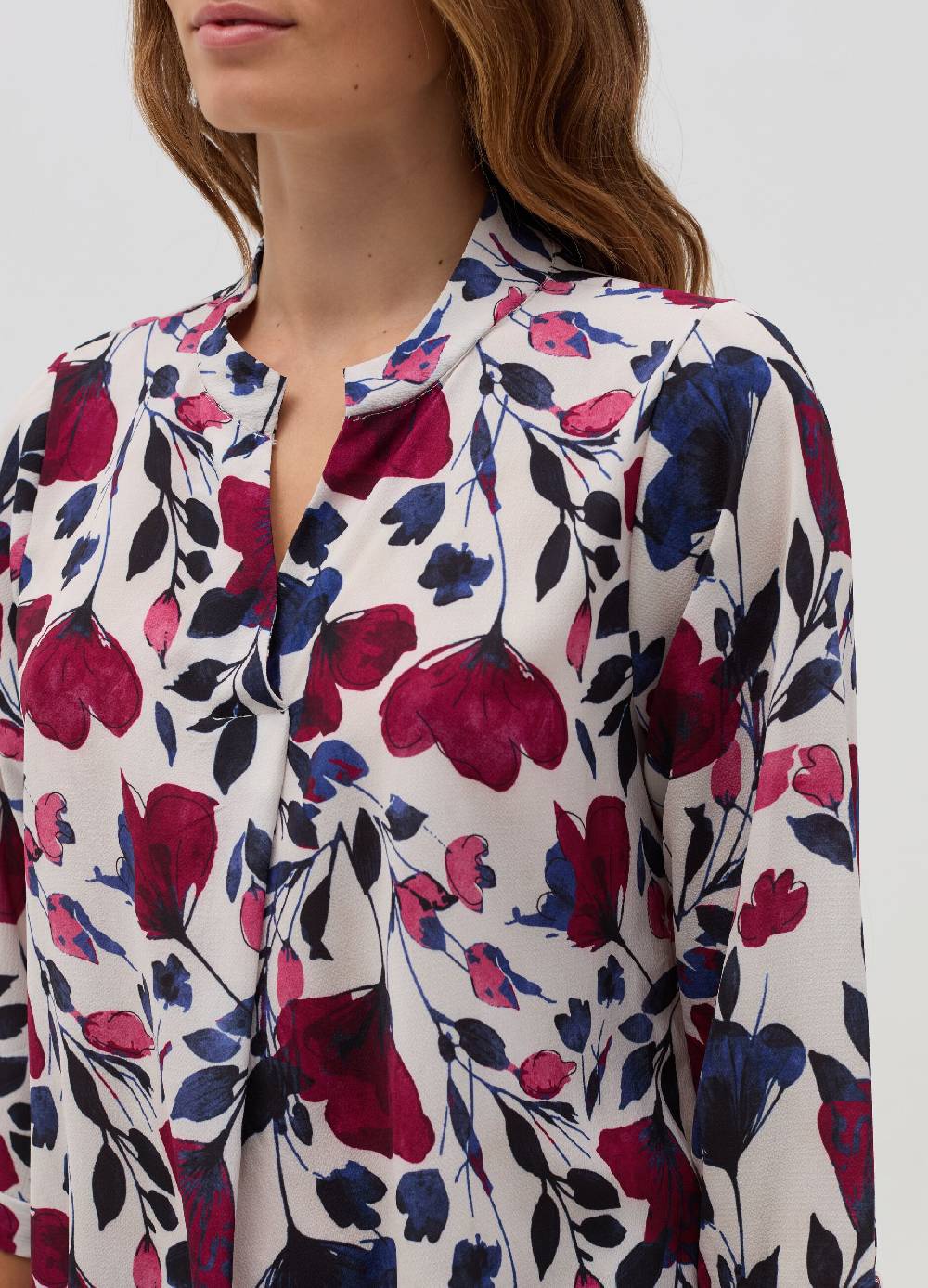 HYBRID Blusa con stampa floreale e maniche a tre quarti Soddisfazione Garantita