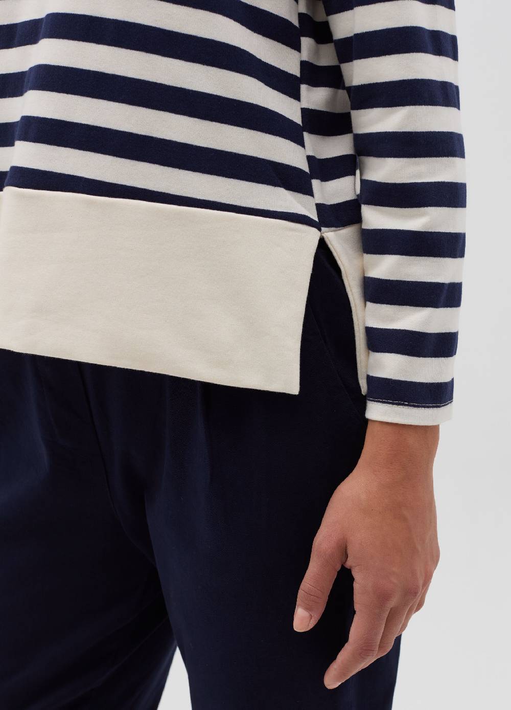HYBRID Maglia a righe con spacchetti Qualità Garantita