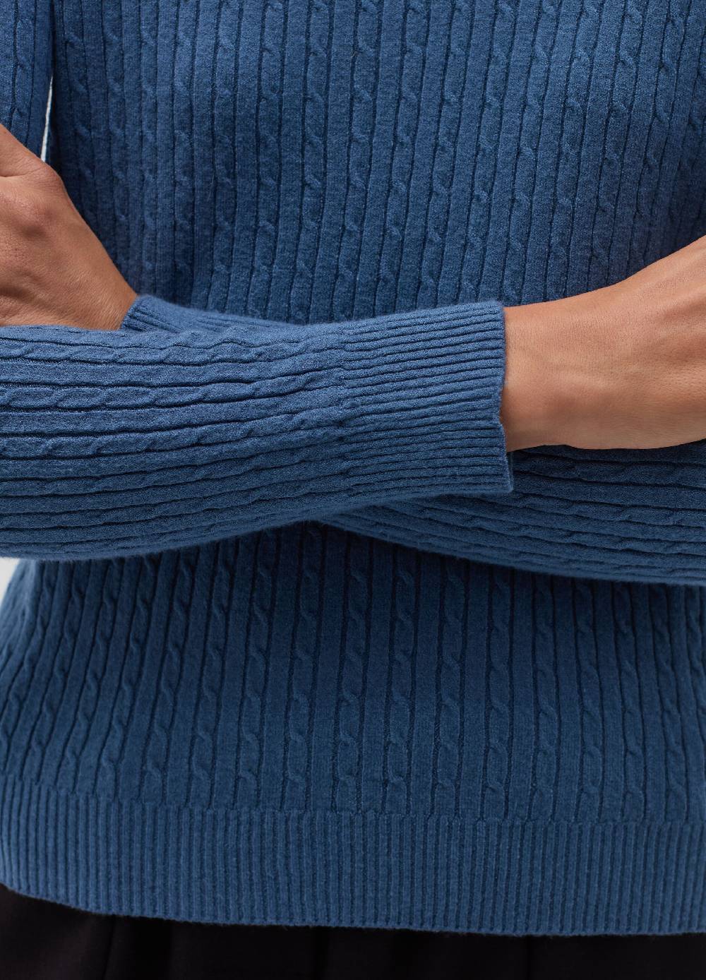 HYBRID Maglia a coste piatte con lavorazione intrecciata Negozi Online