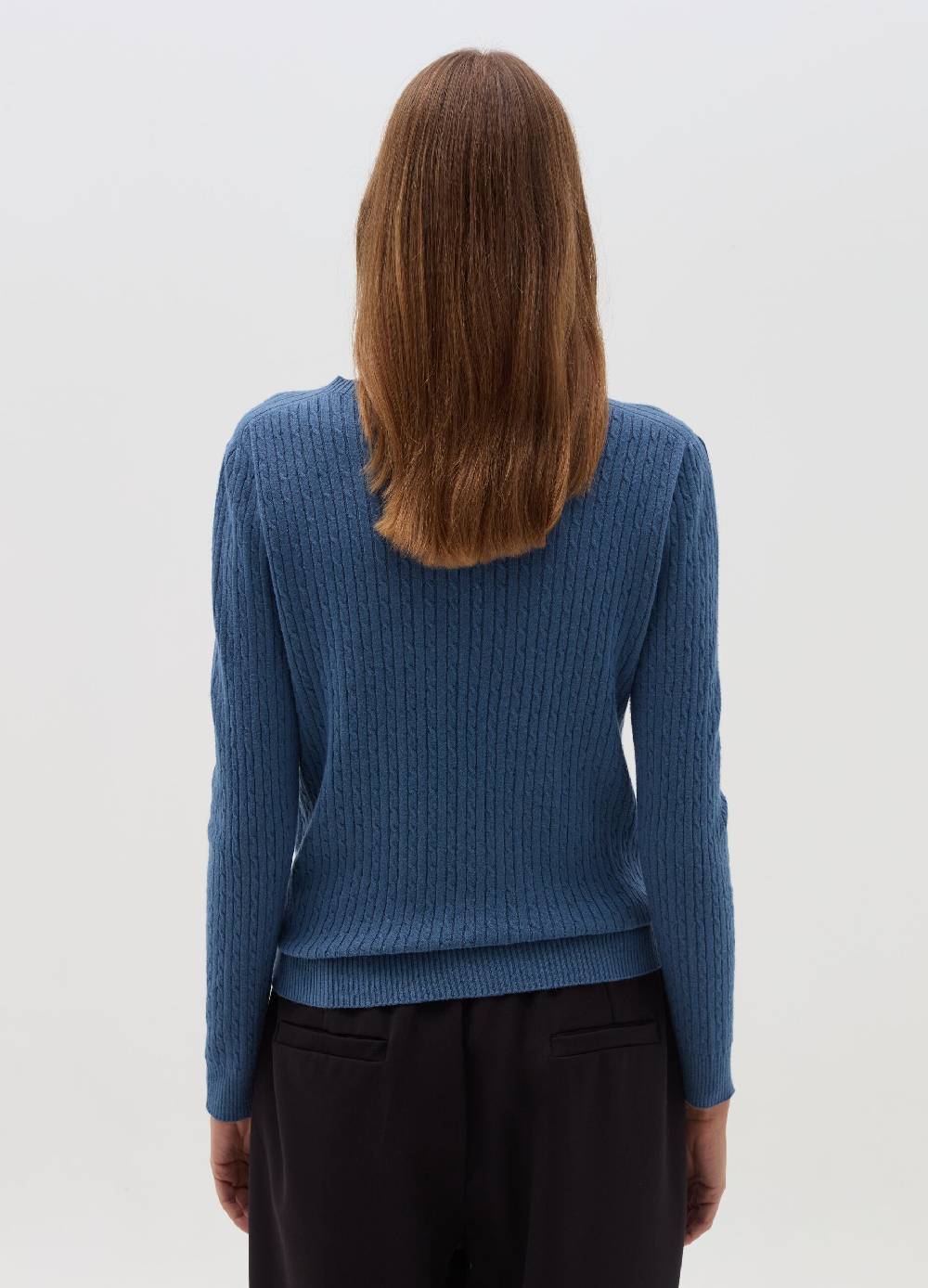 HYBRID Maglia a coste piatte con lavorazione intrecciata Negozi Online