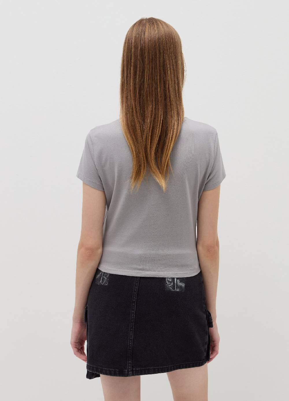 B. ANGEL T-shirt crop con ricamo lettering Affare Del Giorno