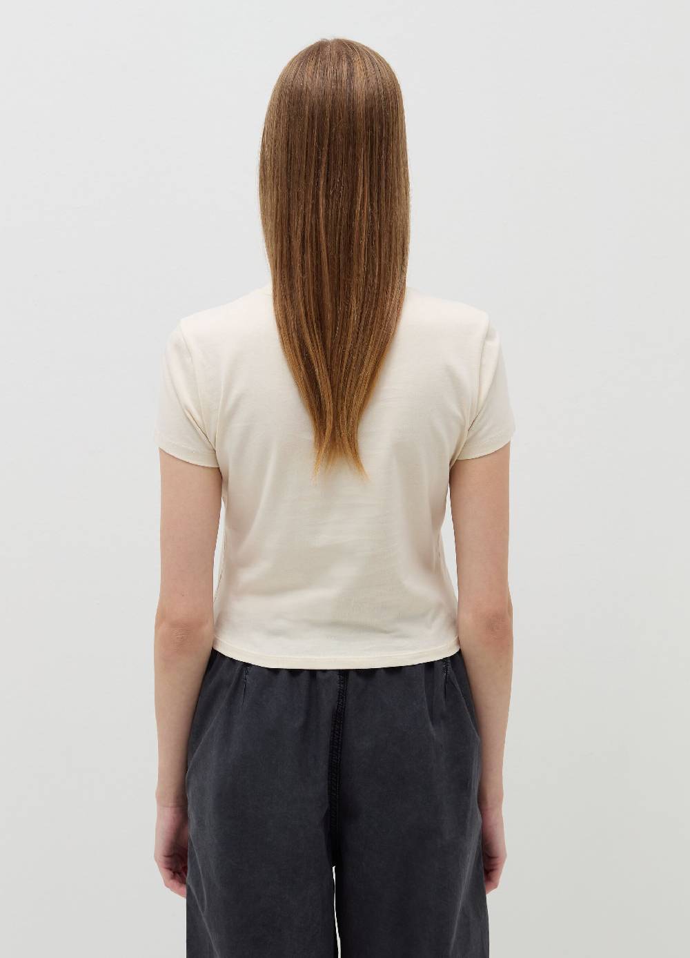 B. ANGEL T-shirt crop in cotone Sconto