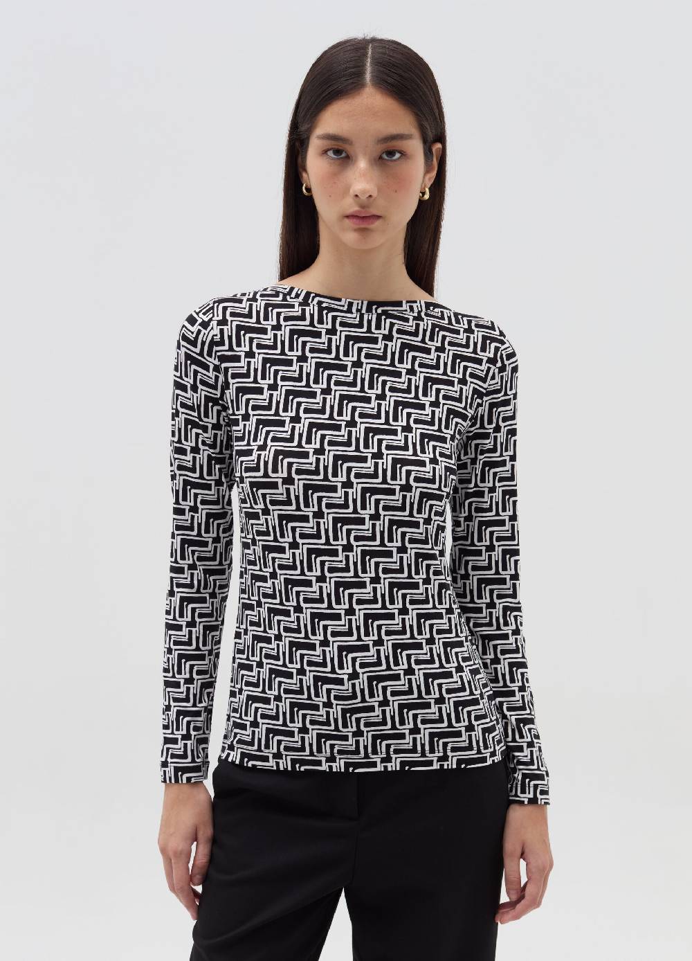 OVS T-shirt a maniche lunghe con scollo a barca Offerta