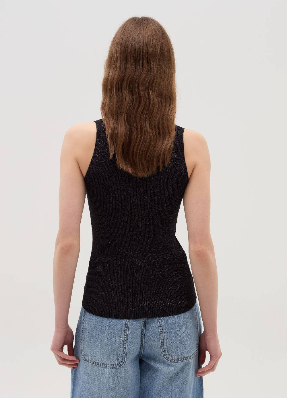 OVS Tank top a costine con lurex Economico
