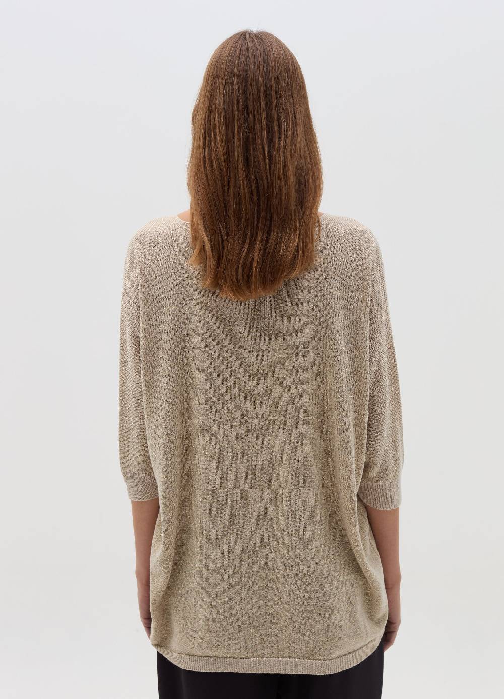HYBRID Maglia in lurex con maniche a tre quarti Offerte