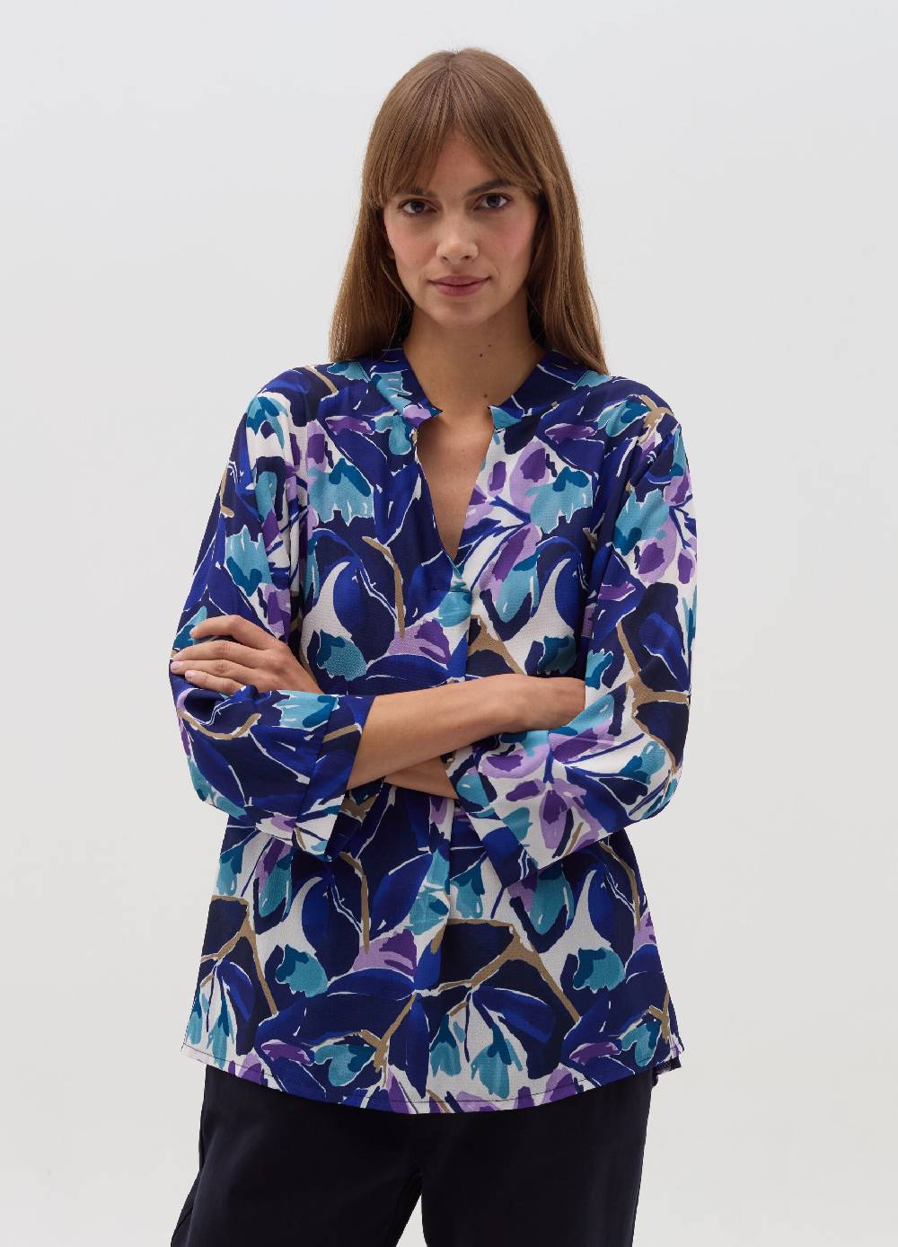 HYBRID Blusa con stampa floreale Offerta Pasqua