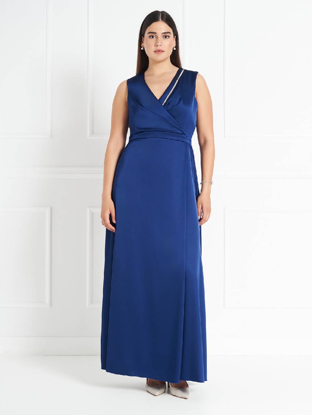 Rinascimento Abito Curvy atelier Blu Outlet