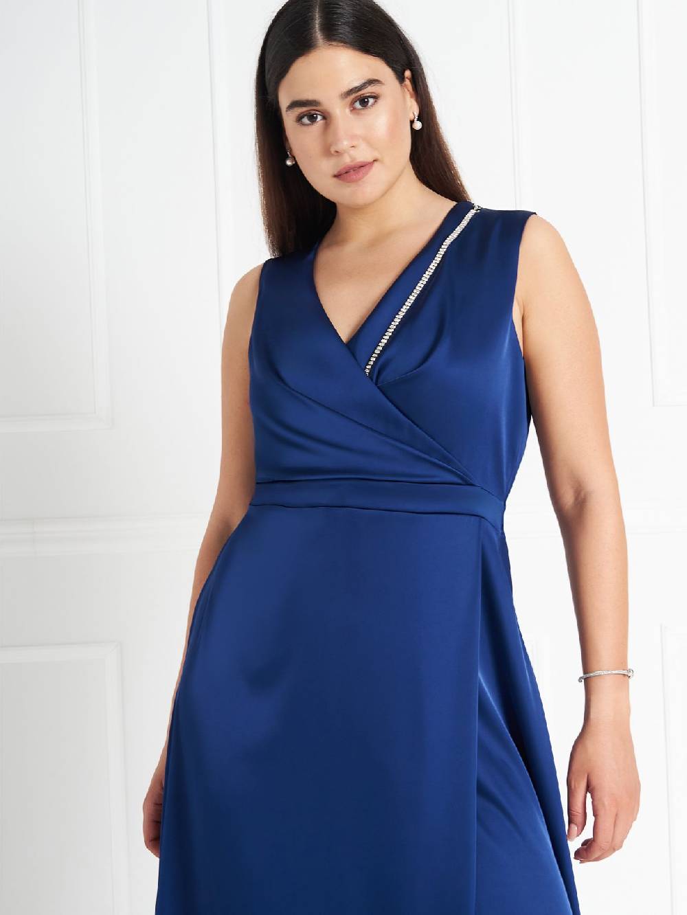 Rinascimento Abito Curvy atelier Blu Outlet