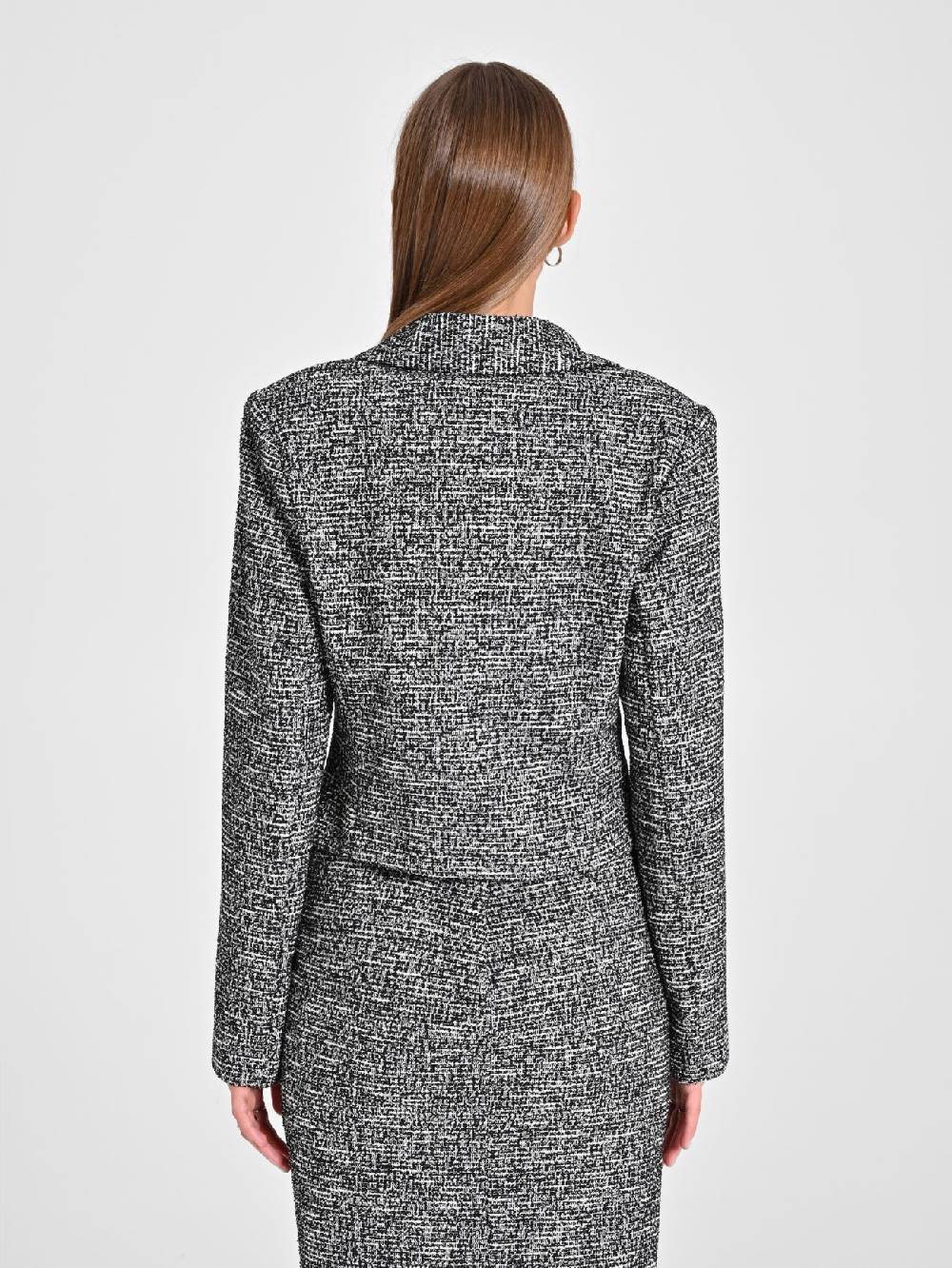 Rinascimento Giacca Tweed Lurex Nuovo