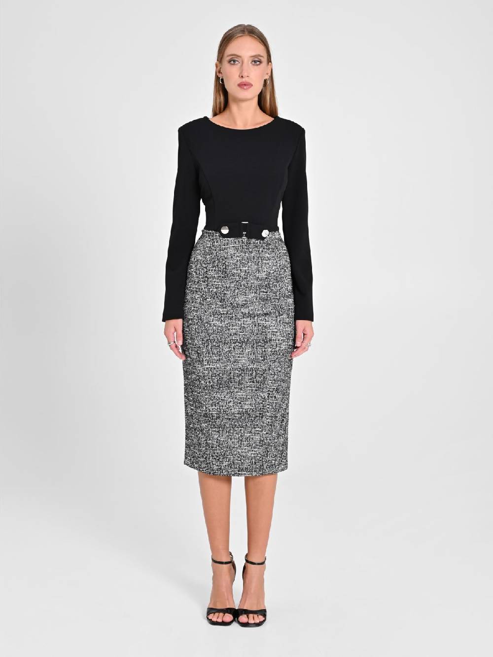 Rinascimento Abito Tweed Lurex Qualità