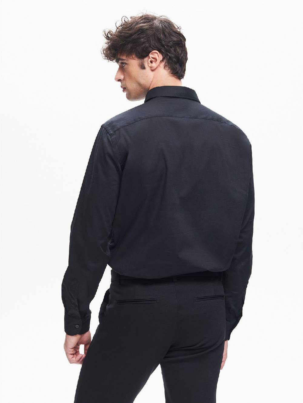 Rinascimento Camicia Popeline Uomo Collo alla Francese QB24 Presa
