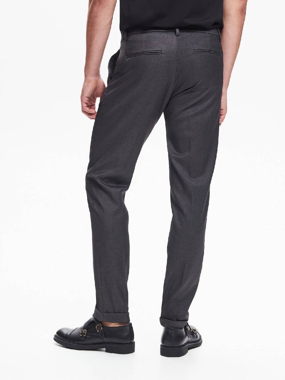 Rinascimento Pantaloni da abito Uomo Poliviscosa Antracite QB24 Online
