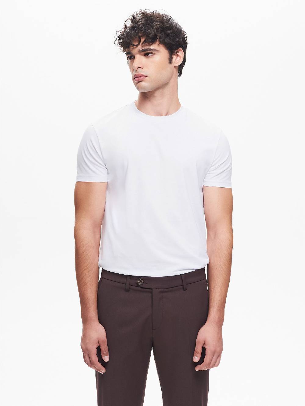 Rinascimento T-shirt Girocollo Uomo Bianco QB24 I Più Venduti