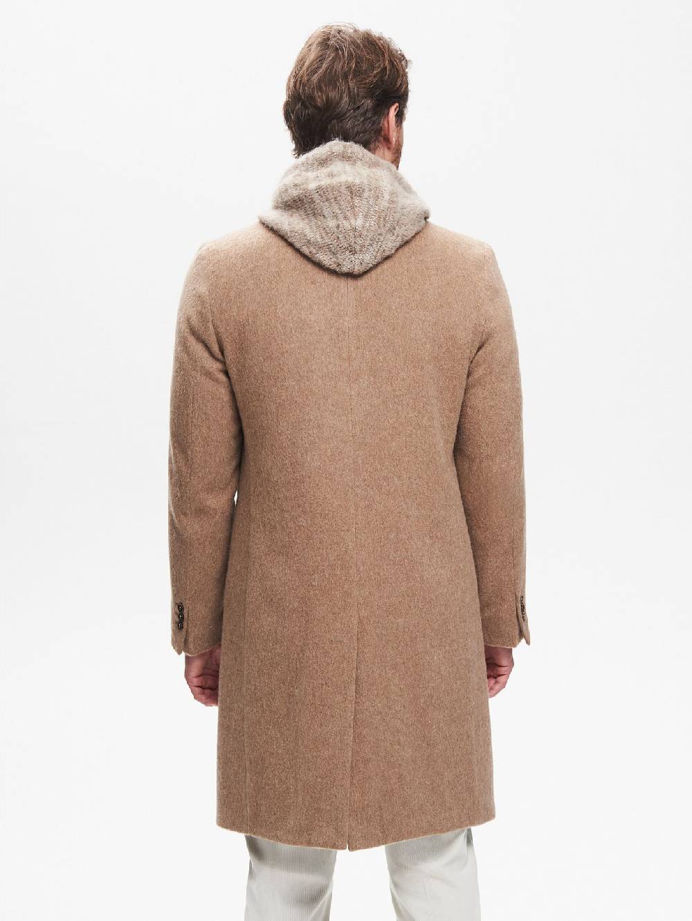 Rinascimento Cappotto Doppiopetto Uomo Over Spazzolato QB24 Negozio