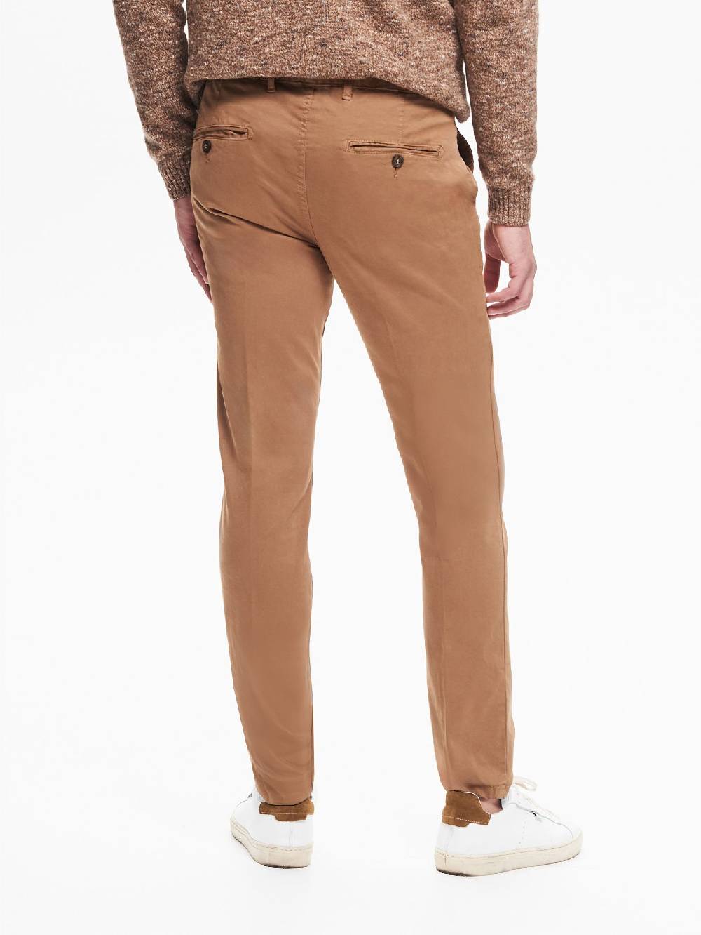 Rinascimento Pantaloni Uomo Chinos Basic Cammello QB24 In Saldo
