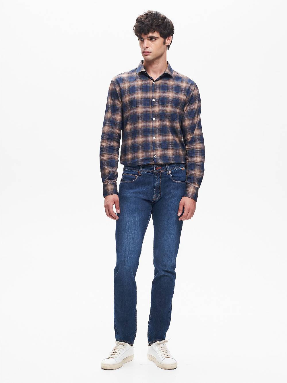 Rinascimento Jeans Slim-Fit Uomo Basic Blu QB24 In Linea