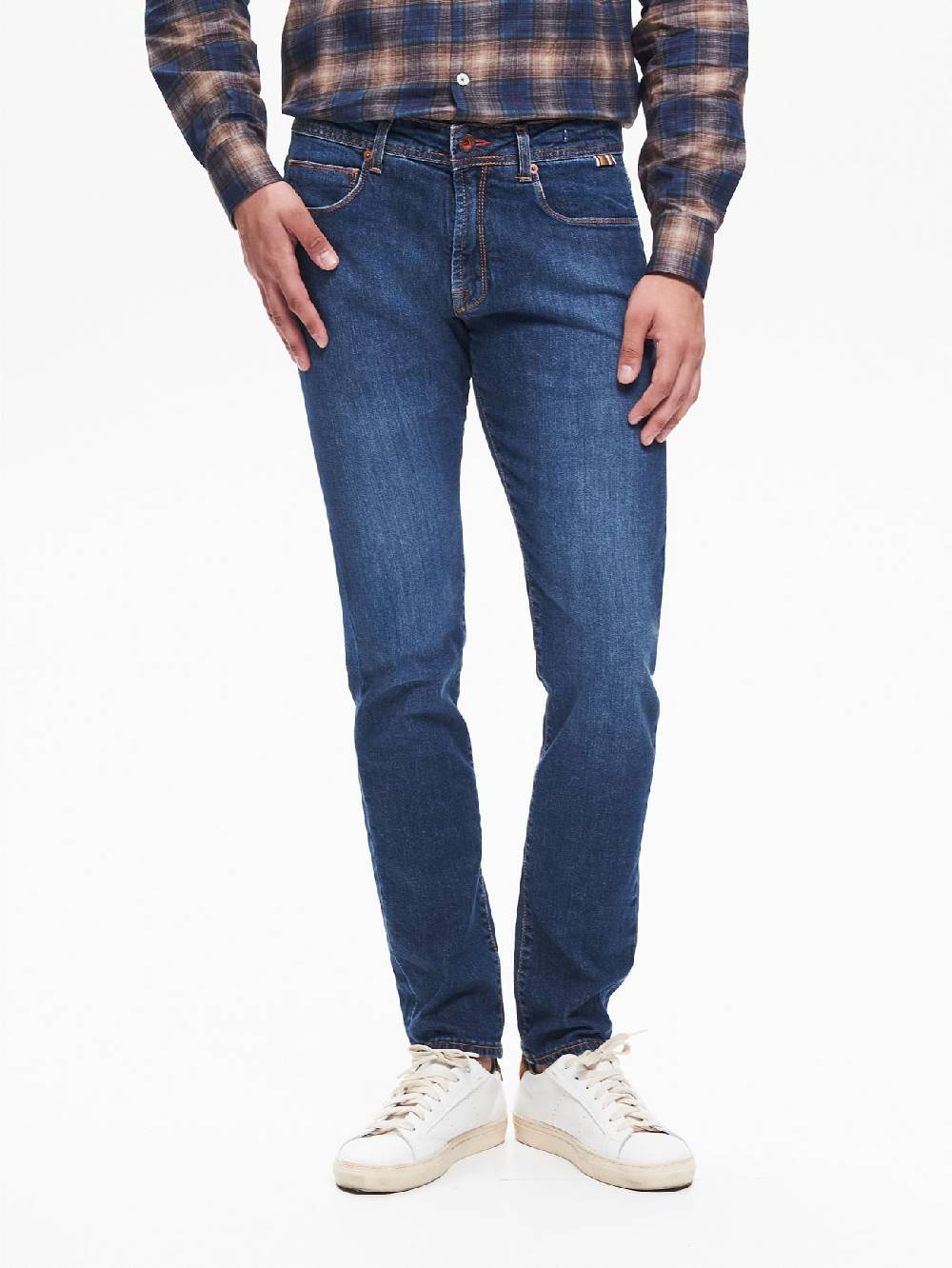 Rinascimento Jeans Slim-Fit Uomo Basic Blu QB24 In Linea