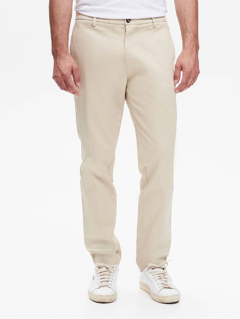 Rinascimento Pantaloni Regular-Fit Uomo in Gabardina QB24 Qualità