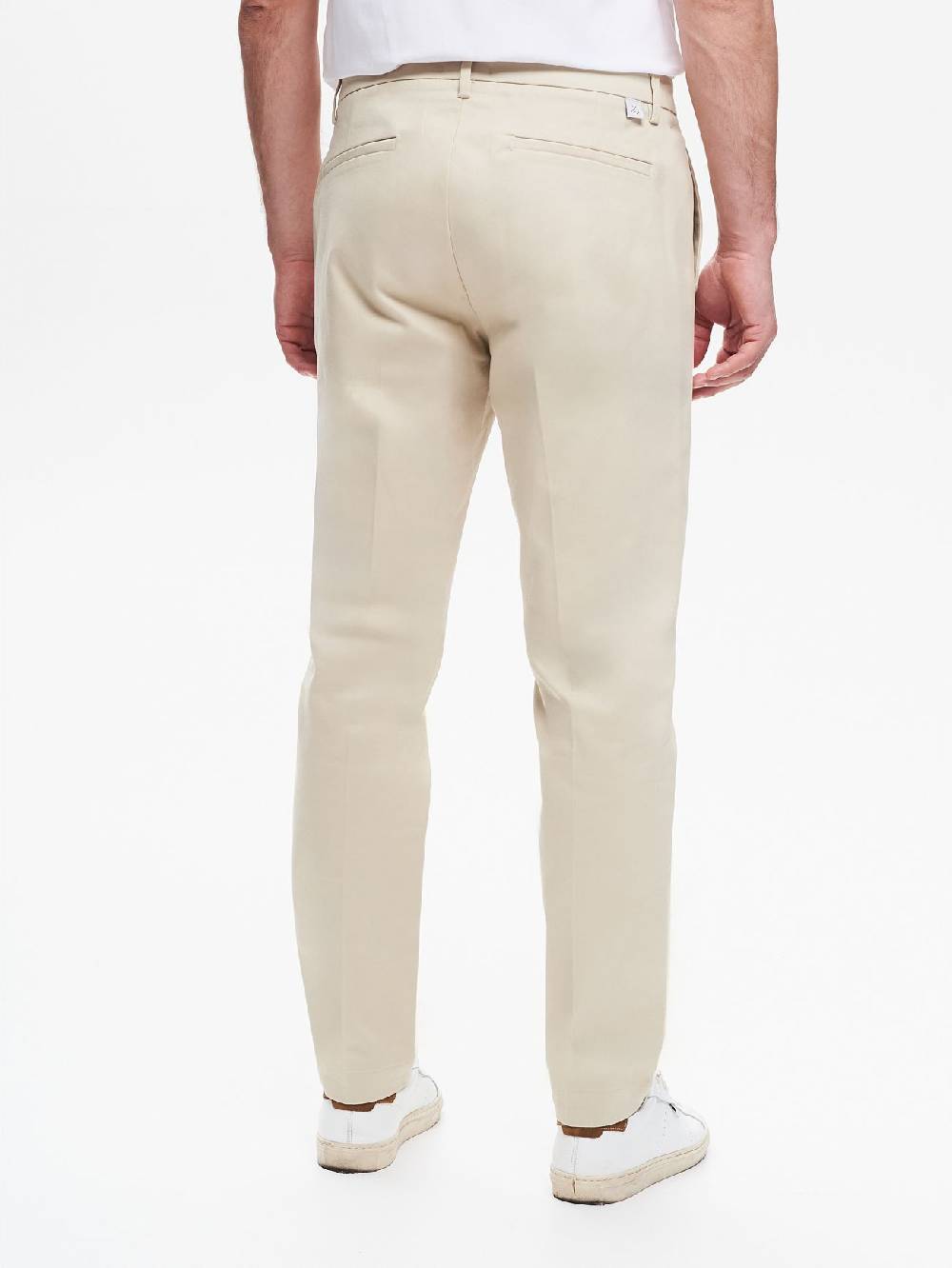 Rinascimento Pantaloni Regular-Fit Uomo in Gabardina QB24 Qualità