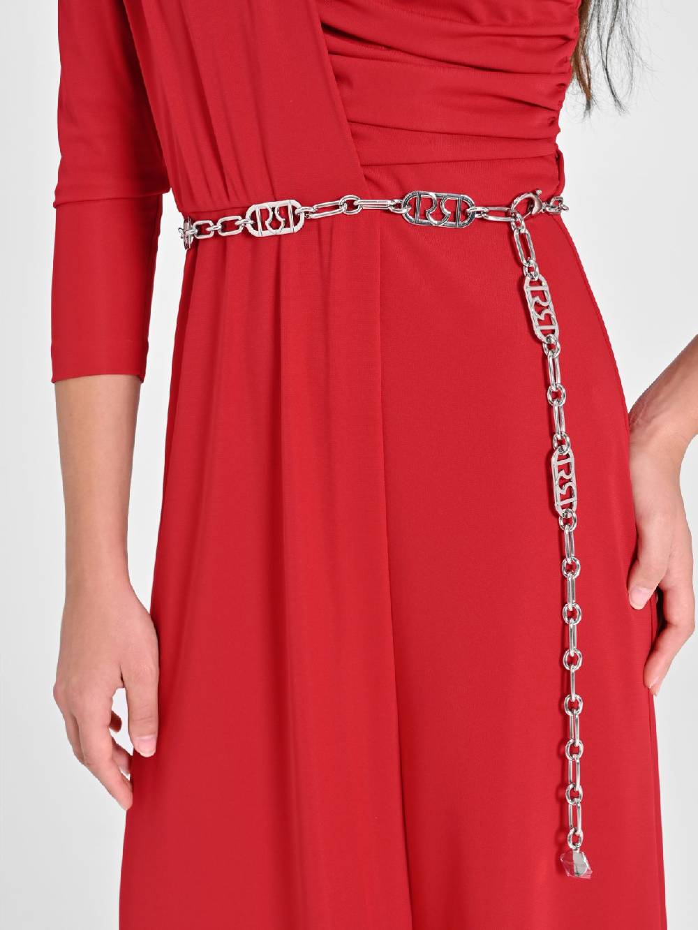 Rinascimento Cintura Monogram Chain Argento Vendita Economica