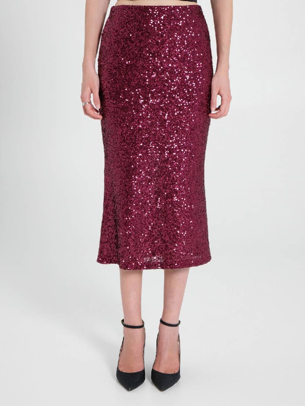 Rinascimento Gonna Longuette in Paillettes Moda