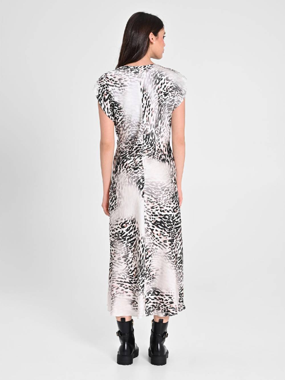 Rinascimento Abito Midi Animalier In Linea