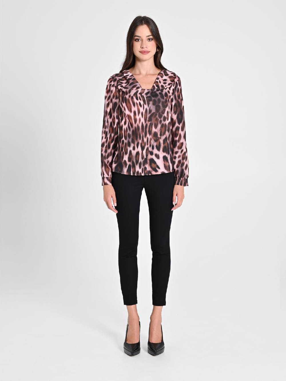 Rinascimento Blusa Pink Animalier Pezzi Unici