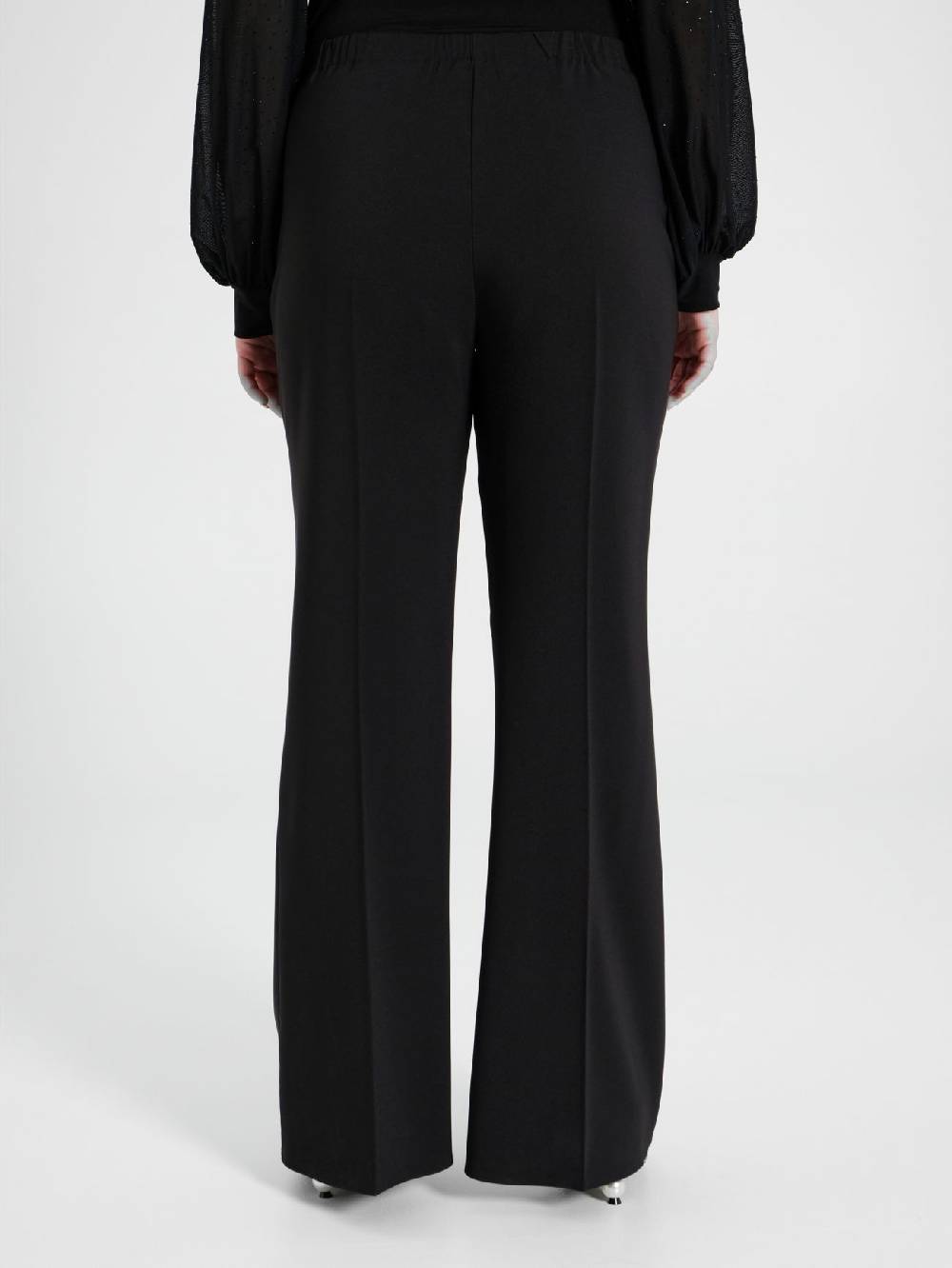 Rinascimento Pantaloni Flared Curvy con Perle Vendita Calda