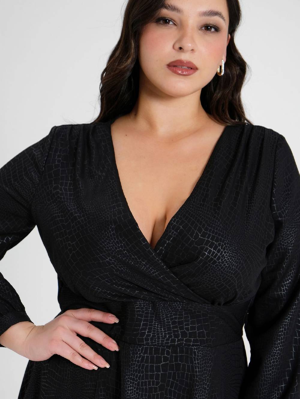 Rinascimento Abito Curvy stampa Cocco Saldi Di Fabbrica