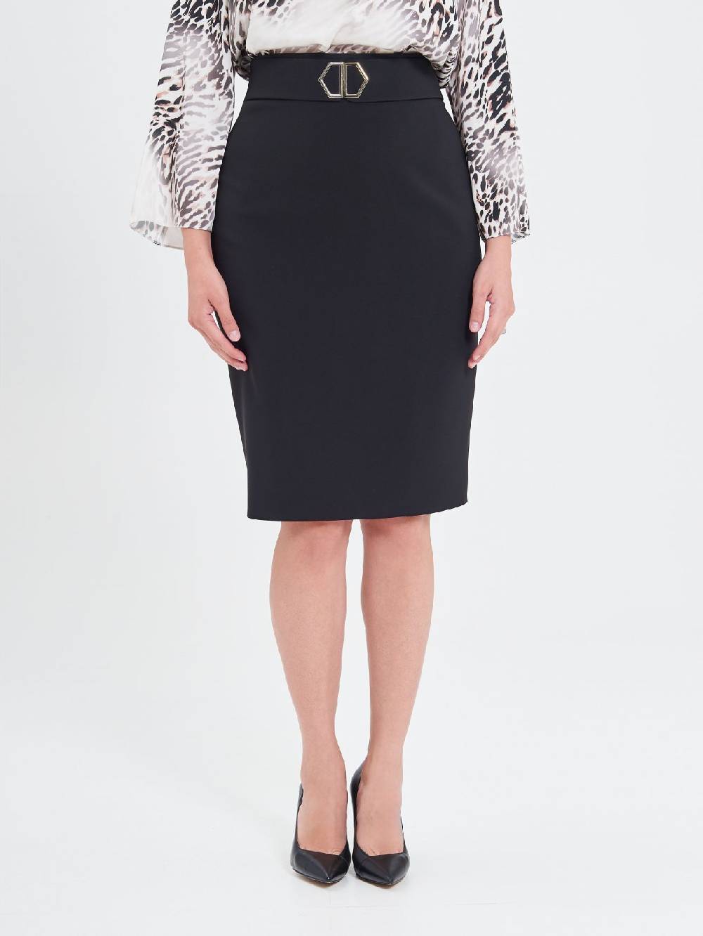Rinascimento Gonna Curvy Fibbia Geometrica Promozione