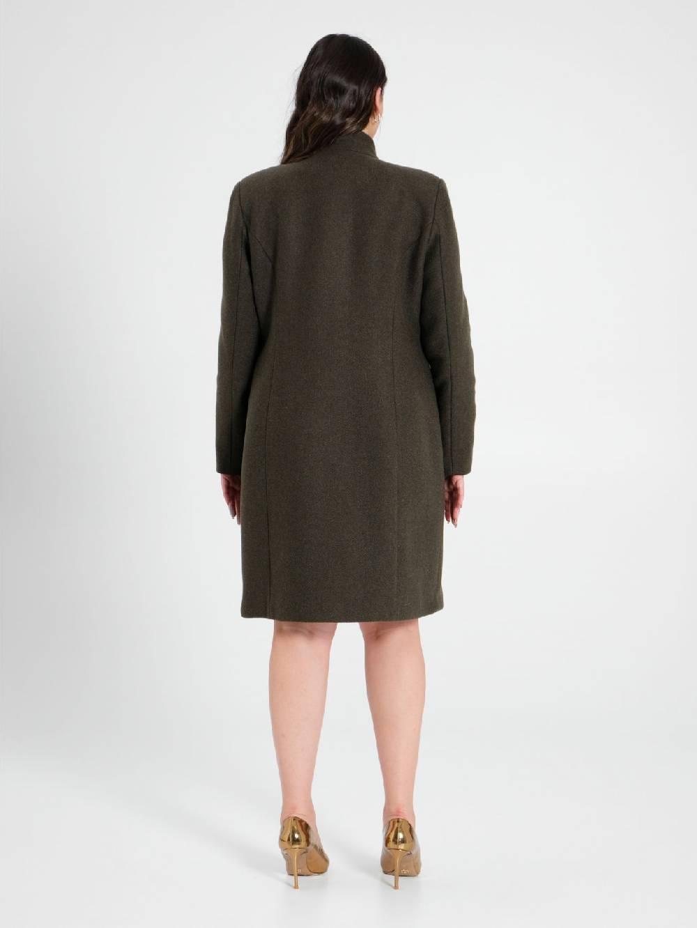 Rinascimento Cappotto Curvy Verde Muschio Offerta migliore