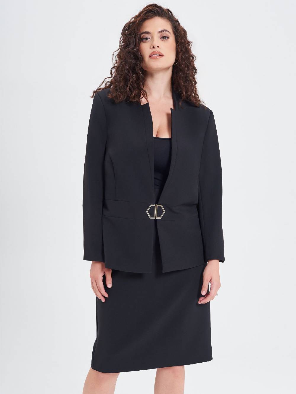 Rinascimento Giacca Curvy Fibbia Geometrica Pezzi Unici