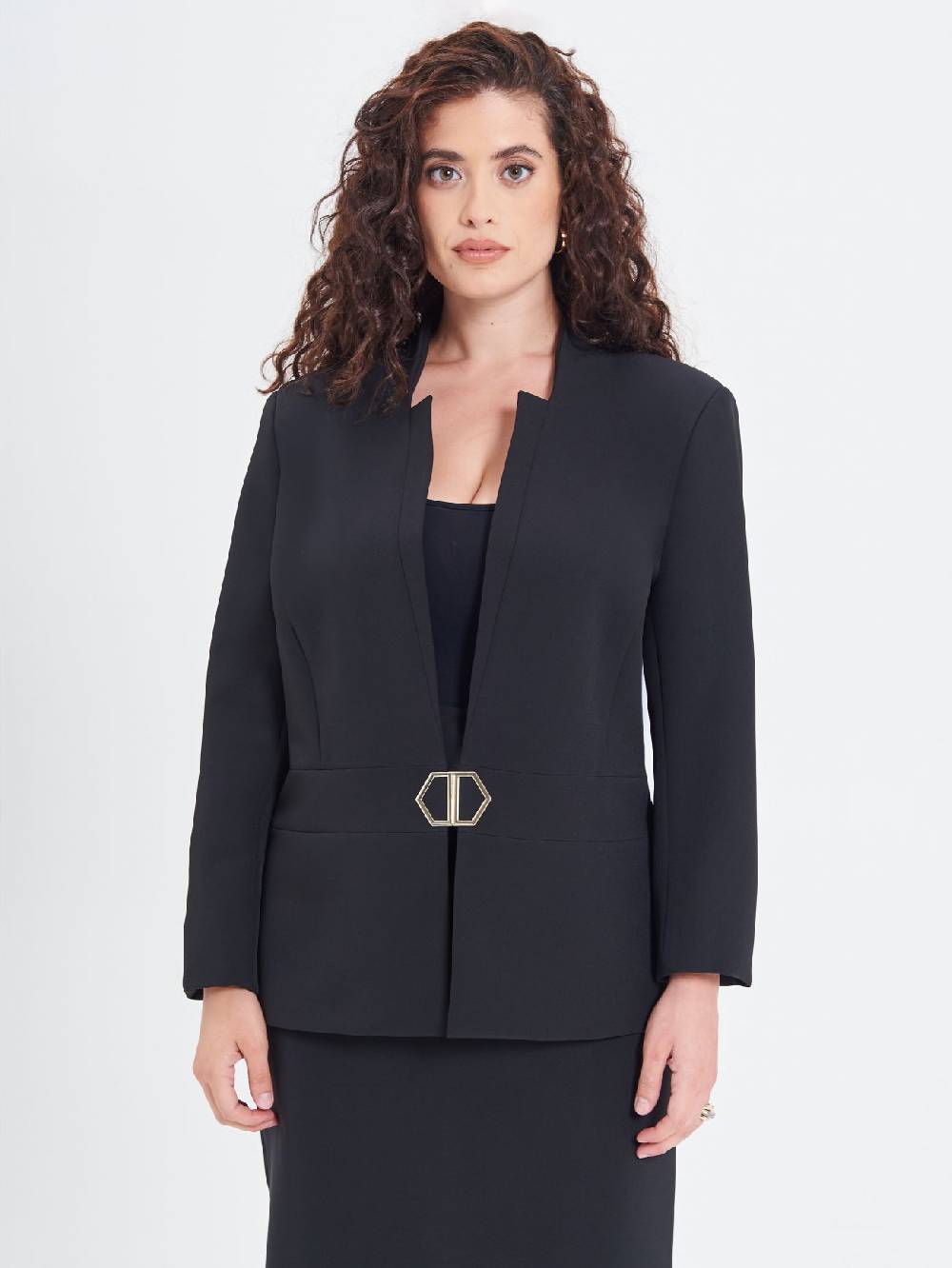 Rinascimento Giacca Curvy Fibbia Geometrica Pezzi Unici