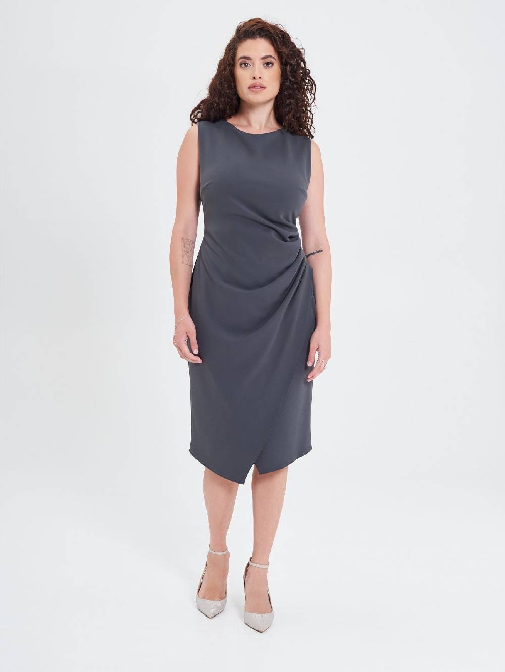 Rinascimento Tubino Curvy Drappeggiato Acquista Ora