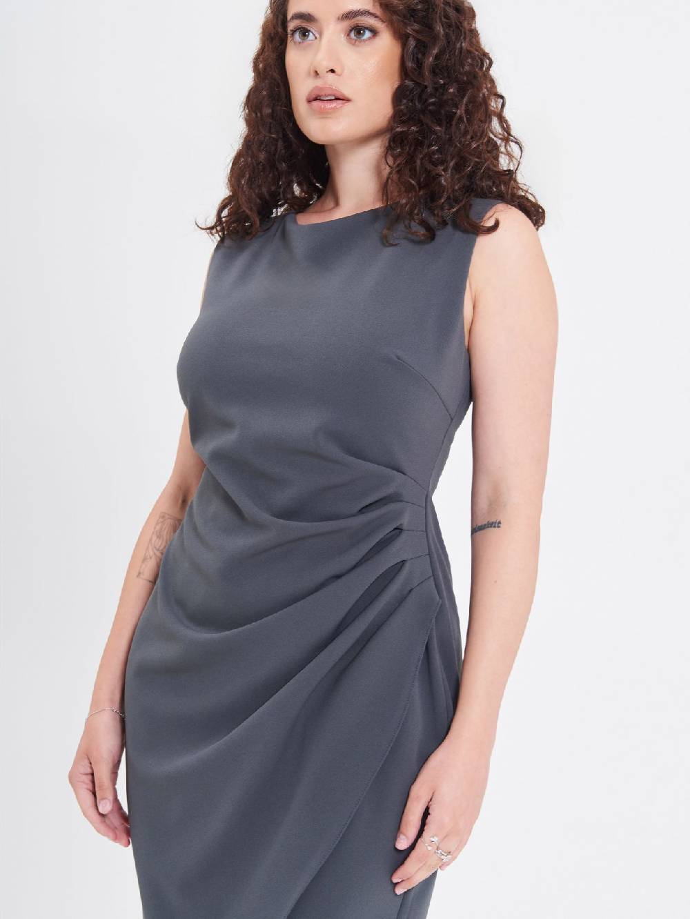 Rinascimento Tubino Curvy Drappeggiato Acquista Ora