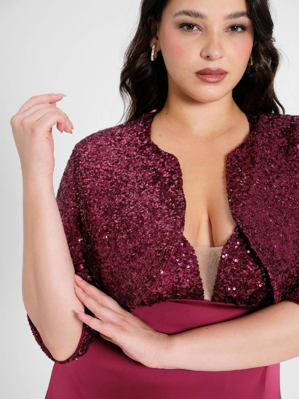 Rinascimento Coprispalle Curvy in Paillettes Promozione Limitata
