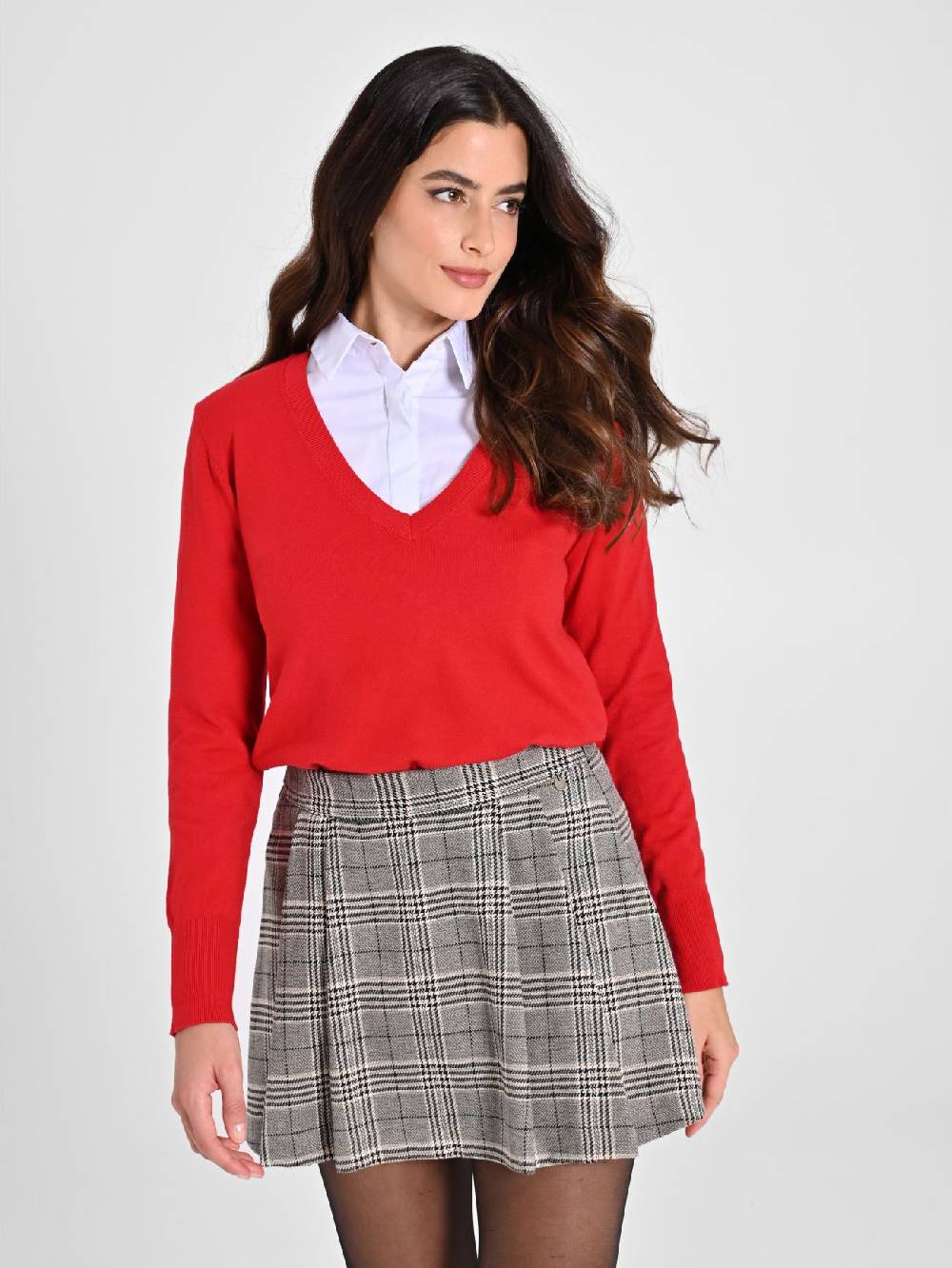 Rinascimento Maglia con Scollo a "V" Rossa Ecotec® Hotsell