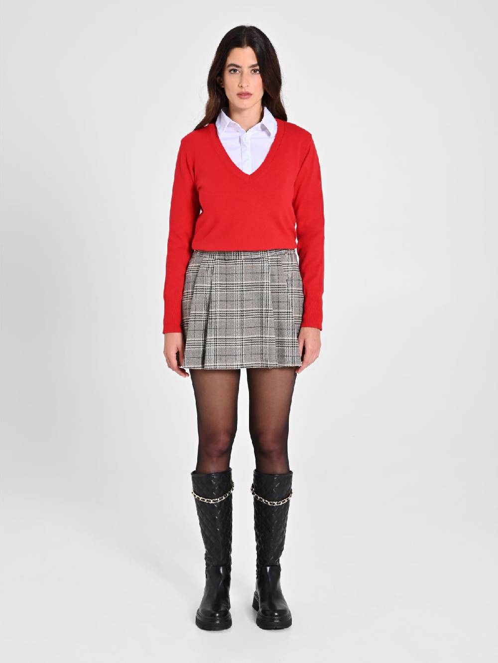 Rinascimento Maglia con Scollo a "V" Rossa Ecotec® Hotsell