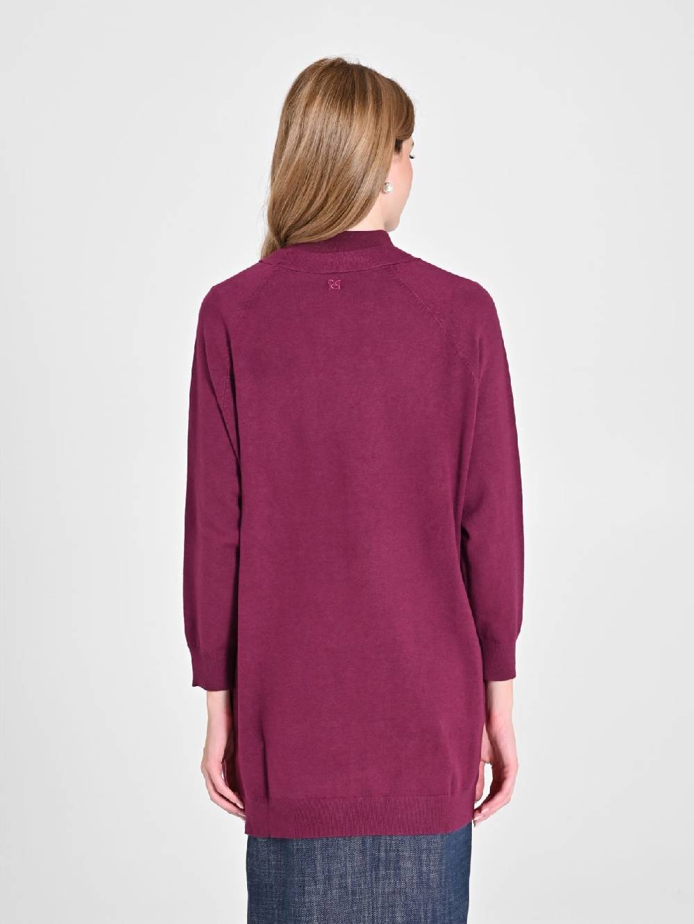 Rinascimento Cardigan Bordeaux in Maglia Vendite Flash