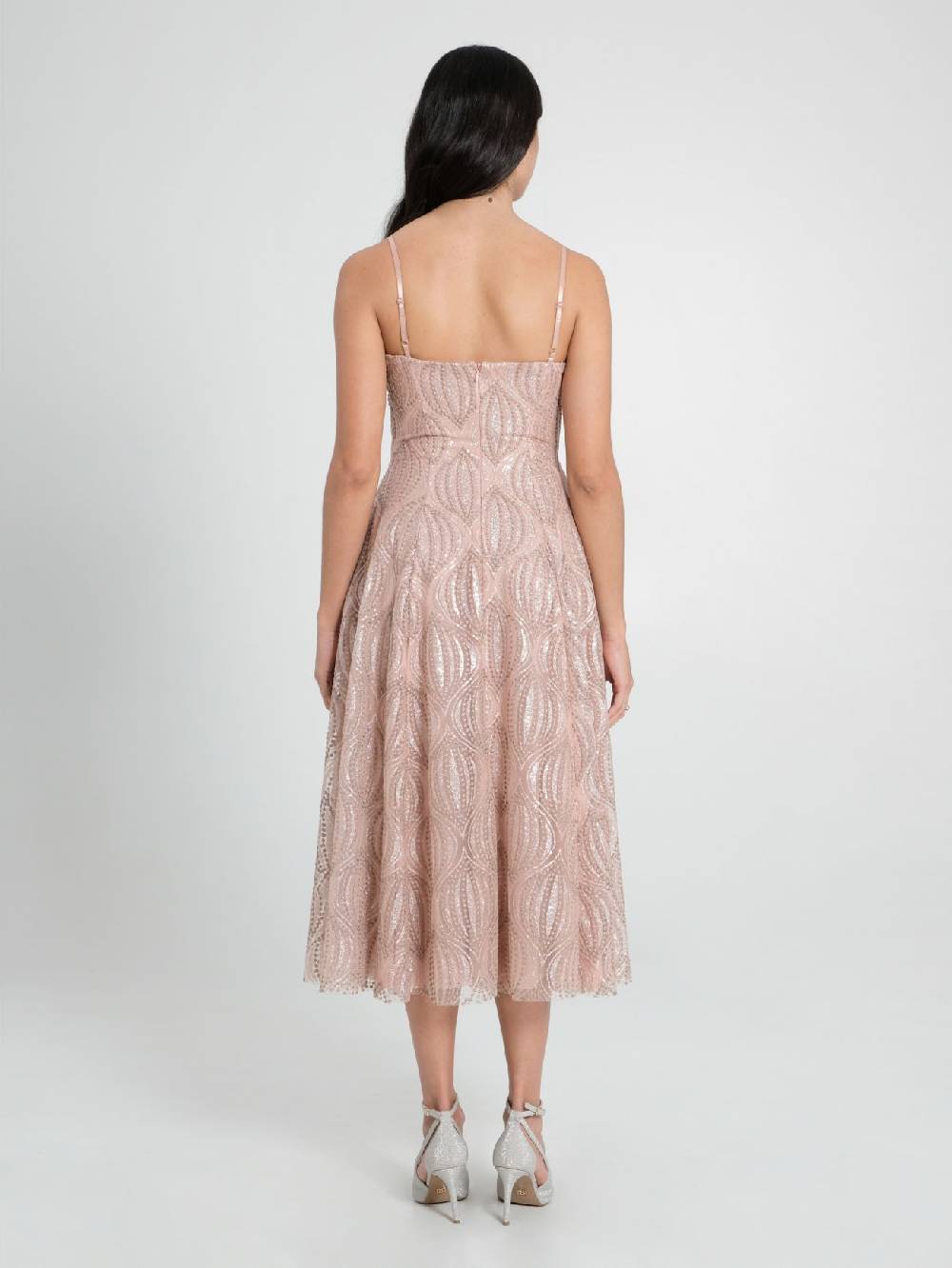 Rinascimento Abito Tulle Glitter Rosa Outlet