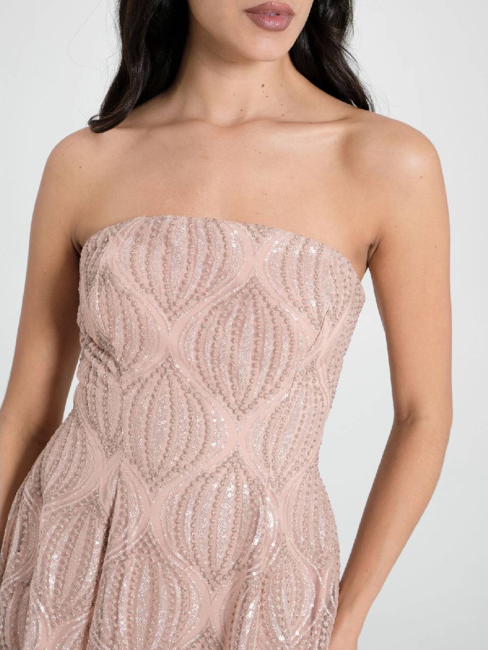 Rinascimento Abito Tulle Glitter Rosa Outlet