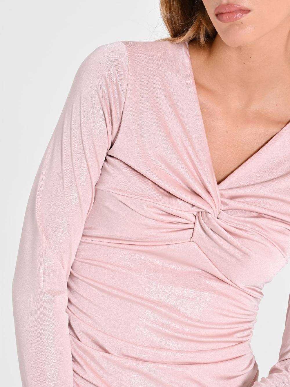 Rinascimento Abito Nodo Rosa Donna Negozio