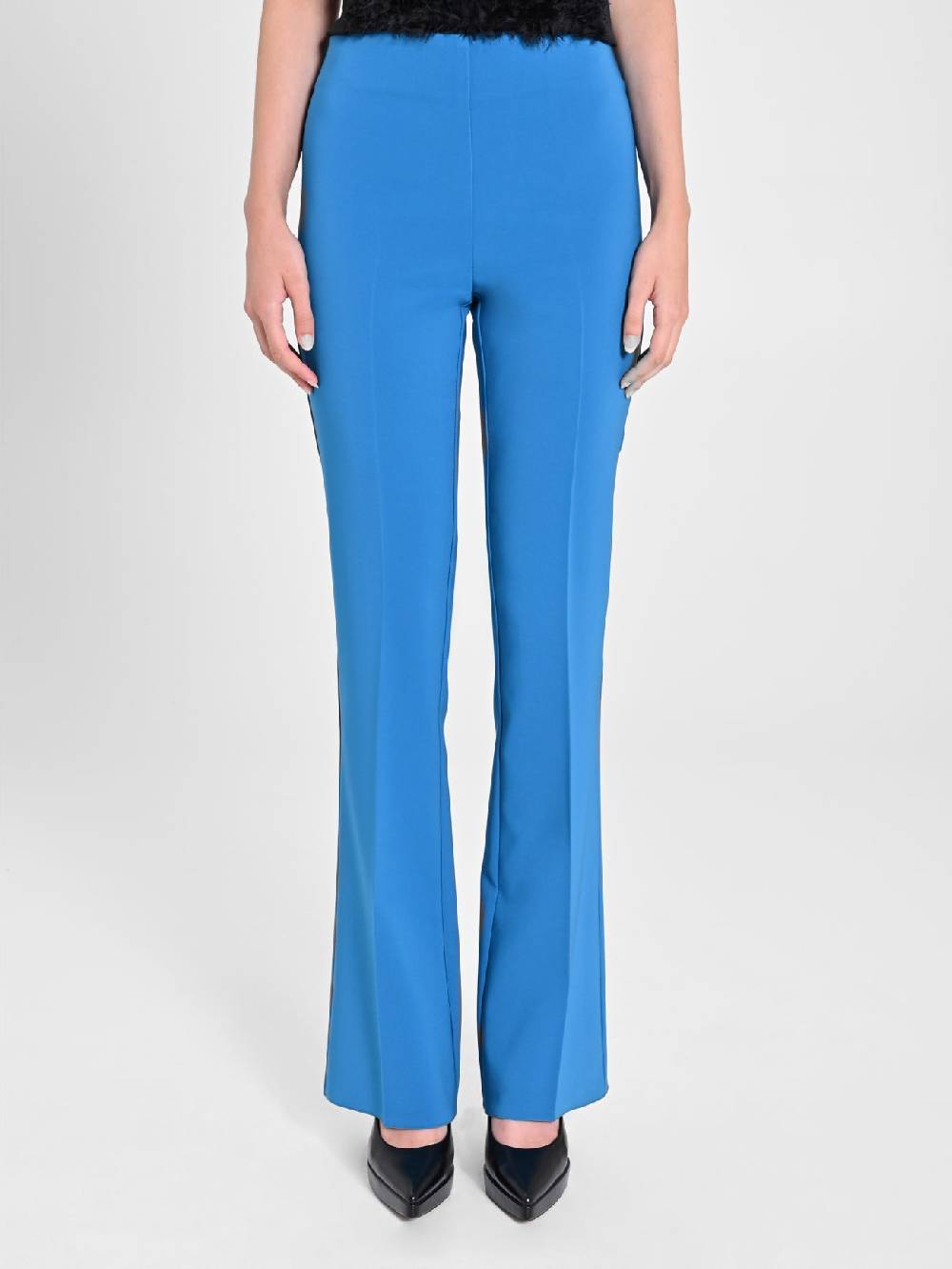 Rinascimento Pantalone Flared Blu Oceano In Linea