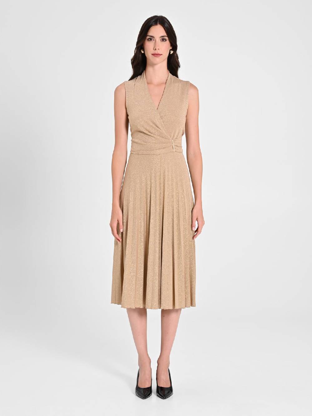 Rinascimento Abito in Lurex Oro Offerta San Valentino