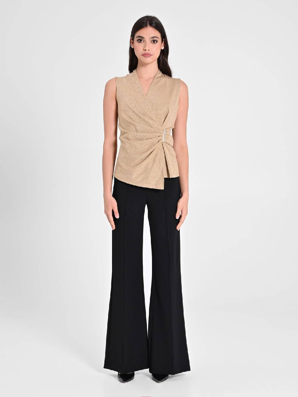 Rinascimento Top in Lurex Oro Offerte